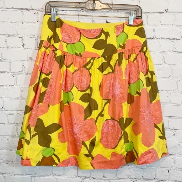 Trina Turk floral yellow skirt - Picture 2 of 5